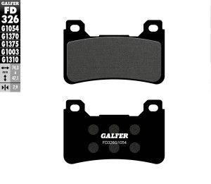GALFER KLOCKI HAMULCOWE KH390 PӣMETALICZNE HONDA CBR 600/1000RR PRZ