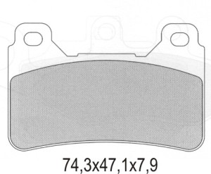 GALFER KLOCKI HAMULCOWE KH390 PӣMETALICZNE HONDA CBR 600/1000RR PRZ