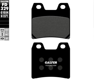 GALFER KLOCKI HAMULCOWE KH348 PӣMETALICZNE YAMAHA TY