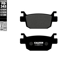 GALFER KLOCKI HAMULCOWE KH415 PӣMETALICZNE
