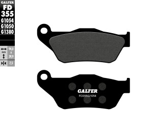 GALFER KLOCKI HAMULCOWE KH430 PӣMETALICZNE