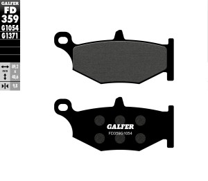 GALFER KLOCKI HAMULCOWE KH419 PӣMETALICZNE