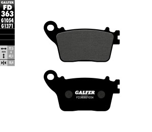 GALFER KLOCKI HAMULCOWE KH436 PӣMETALICZNE TY