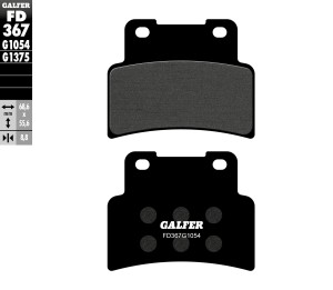 GALFER KLOCKI HAMULCOWE KH432 PӣMETALICZNE