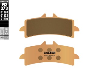 GALFER KLOCKI HAMULCOWE KH447 SPIEK METALICZNY (ZŁOTE) STREET, PRZÓD (BREMBO)