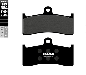 GALFER KLOCKI HAMULCOWE KH424 PӣMETALICZNE