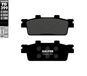 GALFER KLOCKI HAMULCOWE KH427 PӣMETALICZNE