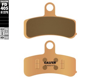 GALFER KLOCKI HAMULCOWE KH457 SPIEK METALICZNY (ZŁOTE) STREET HARLEY DAVIDSON