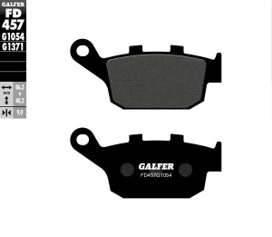 GALFER KLOCKI HAMULCOWE KH496 PӣMETALICZNE