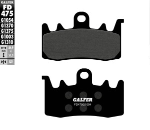 GALFER KLOCKI HAMULCOWE KH630 PӣMETALICZNE