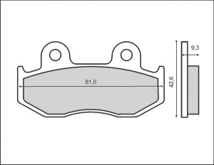 BRENTA KLOCKI HAMULCOWE KH323 / KH092 (ORGANIC)