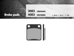 BRENTA KLOCKI HAMULCOWE KH54 / KH257 SPIEK METALICZNY (ZŁOTE) (FT 4083)