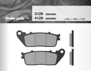 BRENTA KLOCKI HAMULCOWE KH488 SPIEK METALICZNY (ZŁOTE) (FT 4129)