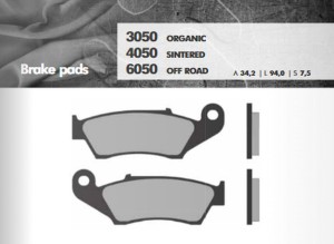 BRENTA KLOCKI HAMULCOWE KH185 SPIEK METALICZNY (ZŁOTE) OFF ROAD CR/CRF/KX/KXF/RM/RMZ/YZ/YZF PRZÓD (FT 6050)
