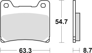 TRW ZF KLOCKI HAMULCOWE KH88 SINTER STREET YAMAHA TZR 125 88-00, FZR 600 89-95, YZF 600 96-02, FZ 750 85-94, XV 750 89-92, YZF 750 93-98, TDM 850 91-96, XJ 900 83-03, FZR 1000 87-95, BT 1100 02-06, FJ 1100/1200 83-97, XV 1100 86-93, PR/TY (PROMOCJA)