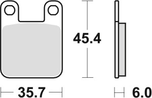 TRW ZF KLOCKI HAMULCOWE KH115 ORGANIC KTM SX 60 / 65 98-01, SUZUKI AY 50 97-06, YAMAHA TZR 50 '03-, PRZÓD/TYŁ (PROMOCJA)
