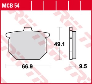 TRW ZF KLOCKI HAMULCOWE KH31 ORGANIC HONDA CX 500 79-84, CB 750 77-81, CB 900 79-81, CBX 1000 '79, GL 1000 / 1100 78-81, PRZÓD/TYŁ