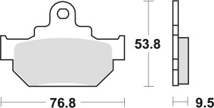 TRW ZF KLOCKI HAMULCOWE KH106/2 ORGANIC HONDA MBX 125 84, SUZUKI RM 250 86, DR 600 85-89, DR 650 90-91, PRZÓD (PROMOCJA)