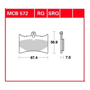 TRW ZF KLOCKI HAMULCOWE KH126 ORGANIC APRILIA AF 125 89-92, RS 125 95-06, GILERA NORDWEST 600 91-93, MOTO GUZZI QUOTA 1000 89-97, PRZÓD/TYŁ