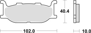 TRW ZF KLOCKI HAMULCOWE KH179 ORGANIC YAMAHA XV 535 95-98, XJ 600 92-97, XVS 650 97-07, XJ 900 95-03, XV 1100 94-98, XV 1600 99-04, PRZÓD