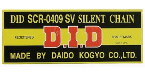 DID ŁAŃCUSZEK ROZRZĄDU SCR0409SV-110 (110-OGNIW) ZAKUTY (ZAMKNIĘTY)