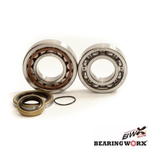 BEARING WORX ŁOŻYSKA WAŁU KORBOWEGO Z USZCZELANIACZAMI KTM SX/EXC 250/300 04-25, FREERIDE 250R '14-'17, HUSQVARNA TE/TC 250/300 '14-'25, HUSABERG TE250/300 11-14 (NTN) (MADE IN JAPAN) (24-1098) = CBK35001