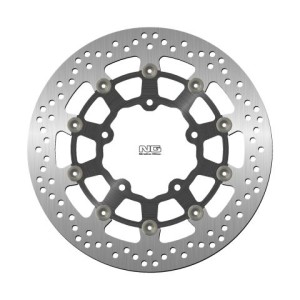 NG TARCZA HAMULCOWA PRZÓD SUZUKI GSXR 600 '06-'07, 750 '06, 1000 '05-'08, VZR 1800 '06-'13, VLZ 1800 '17 (310X100X5,0MM) (5X10,5MM) PŁYWAJĄCA (ŚRODEK ALUMINIOWY)