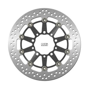 NG TARCZA HAMULCOWA PRZÓD KAWASAKI ER6 F/N, ZX 10R 04-15, ZX6R 05-16, KLE 650 VERSYS 07-15, Z 750 (300X80X5MM) (5X10,MM) PŁYWAJĄCA (ŚRODEK ALUMINIOWY,CZARNY)