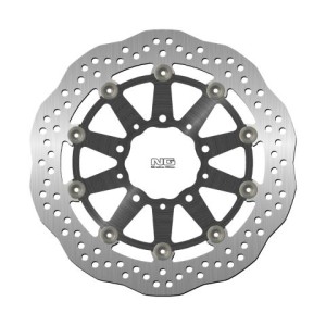 NG TARCZA HAMULCOWA PRZÓD KAWASAKI ER6 F/N, ZX 10R 04-15, ZX6R 05-16, KLE 650 VERSYS 07-15, Z 750 (300X80X5MM) (5X10,MM) WAVE PŁYWAJĄCA (ŚRODEK ALUMINIOWY,CZARNY)