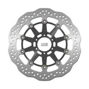 NG TARCZA HAMULCOWA PRZÓD APRILIA CAPONORD 1200 '13-17, YAMAHA FZR 1000 '87-95, XJR1200/1300 '95-99 (320X64X5MM) (6X8,5MM) WAVE PŁYWAJĄCA (ŚRODEK ALUMINIOWY)
