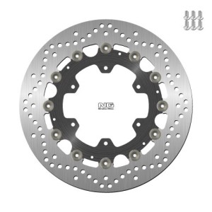 NG TARCZA HAMULCOWA PRZÓD BMW K1100LT/RS '89-00, R1100GS/R '93-94, R1100R/RT/RS '92-01 (305x118x5MM) (6X9,0MM) PŁYWAJĄCA (ŚRODEK ALUMINIOWY)