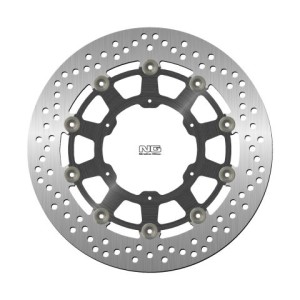 NG TARCZA HAMULCOWA PRZÓD BMW F 650/700/800 GS '93-'19, APRILIA PEGASO 650 '86-'08 (300X105X5MM) (6X6,5) PŁYWAJĄCA (ŚRODEK ALUMINIOWY)