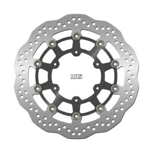 NG TARCZA HAMULCOWA PRZÓD SUZUKI GSXR 600/750 '08-'18, GSXR 1000 '09-'16, GSX 750Z '08-'14 (310X102X5MM) (6X8,5MM) WAVE PŁYWAJĄCA (ŚRODEK ALUMINIOWY)