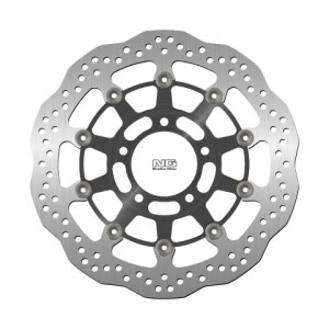 NG TARCZA HAMULCOWA PRZÓD TRIUMPH TIGER 1050 '07-'13, SPEED TRIPLE 1050 '05-15 (320X78X5MM) (5X10,5MM) WAVE PŁYWAJĄCA (ŚRODEK ALUMINIOWY)