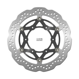 NG TARCZA HAMULCOWA PRZÓD SUZUKI GSX-S 1000 '15-'22 (310X110X5MM) (6X8,5MM) WAVE PŁYWAJĄCA (ŚRODEK ALUMINIOWY) (GSX1000S, GSXS 1000)