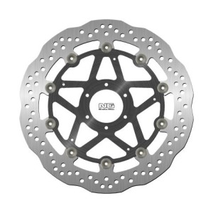 NG TARCZA HAMULCOWA PRZÓD DUCATI MONSTER 696 '08-14, ST3/ST4 '03-07 (320X64X5MM) (6X8,5MM) WAVE PŁYWAJĄCA (ŚRODEK ALUMINIOWY)