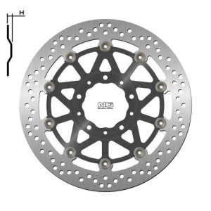 NG TARCZA HAMULCOWA PRZÓD KAWASAKI Z1000/ZZR1400 '17-20 (310X80X5,5MM) (5X10,5MM) PŁYWAJĄCA (ŚRODEK ALUMINIOWY)