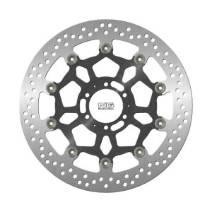 NG TARCZA HAMULCOWA PRZÓD APRILIA DROSODURO/SHIVER 900 '17-20, DUCATI ST4 '03, MOTO GUZZI V7 '17-20 (320X64X5MM) (6X8,5MM) PŁYWAJĄCA (ŚRODEK ALUMINIOWY)