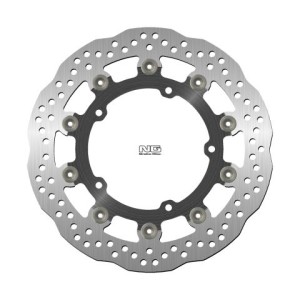 NG TARCZA HAMULCOWA PRZÓD YAMAHA FZS 600 '04-10, MT-03 '05-14, XJR1300 '95-13, R6 '03-09 (298X132X5MM) (5X8,5MM) WAVE PŁYWAJĄCA (ŚRODEK ALUMINIOWY)