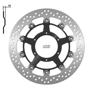 NG TARCZA HAMULCOWA PRZÓD HONDA CBR1000RR '08-09 (310X94X5MM) (6X6,5MM) PŁYWAJĄCA (ŚRODEK ALUMINIOWY)