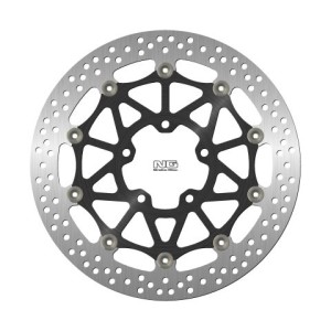 NG TARCZA HAMULCOWA PRZÓD KAWASAKI ZX-100R/RR '17-21 (330X80,5X5MM) (5X10,5MM) PŁYWAJĄCA (ŚRODEK ALUMINIOWY)