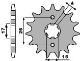 PBR ZĘBATKA PRZEDNIA 261 13 (ŁAŃC. 420) (MADE IN ITALY)