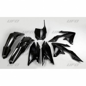 UFO KOMPLET PLASTIKÓW SUZUKI RMZ 250 '19-'25, RMZ 450 '18-'25 KOLOR CZARNY (SU418E001)