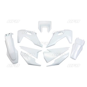 UFO KOMPLET PLASTIKÓW HUSQVARNATE 150 / 250 / 300 '20-'23, FE 250 / 350 / 450 / 501 '20-'23 Z OSŁONĄ LAMPY KOLOR BIAŁY (HU623E041)