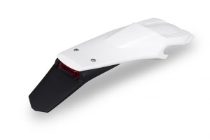UFO BŁOTNIK TYŁ HUSQVARNA TE 150/250/300, TX 250/300, FE 250/350/450/501 '20-21, KOLOR BIAŁY '20-21 ( ENDURO Z LAMPKĄ LED )