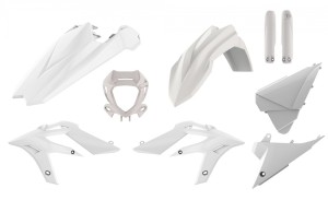 POLISPORT KOMPLET PLASTIKÓW BETA X-TRAINER '20-'22 W ZESTAWIE OSŁONA LAMPY (8667300001) I OSŁONY AMORTYZATORÓW (8398700001) KOLOR BIAŁY