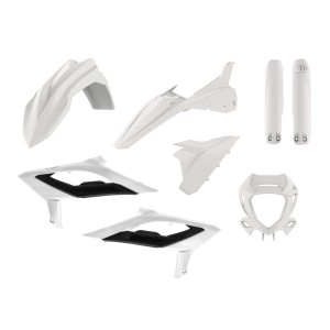 POLISPORT KOMPLET PLASTIKÓW (FULL KIT) BETA RR 2T/4T '23-'24 W ZESTAWIE OSŁONA LAMPY (8667300004) I OSŁONY AMORTYZATORÓW (8667300001) KOLOR BIAŁY