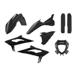 POLISPORT KOMPLET PLASTIKÓW (FULL KIT) BETA RR 2T/4T '23-'24 W ZESTAWIE OSŁONA LAMPY (8667300002) I OSŁONY AMORTYZATORÓW (8399100003) KOLOR CZARNY