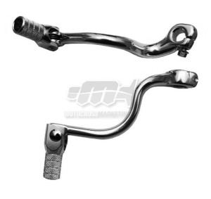 M.C. DŹWIGNIA ZMIANY BIEGÓW KAWASAKI KX 125 / 250 '94-'08, KX 65 '00-'25, KX 500 '94-'04 (ALUMINIOWA)(KUTA) KOLOR SREBRNY