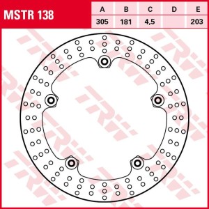 TRW ZF TARCZA HAMULCOWA PRZÓD BMW R 1200GS/ADV '08-'13 (305X181X4,5MM)